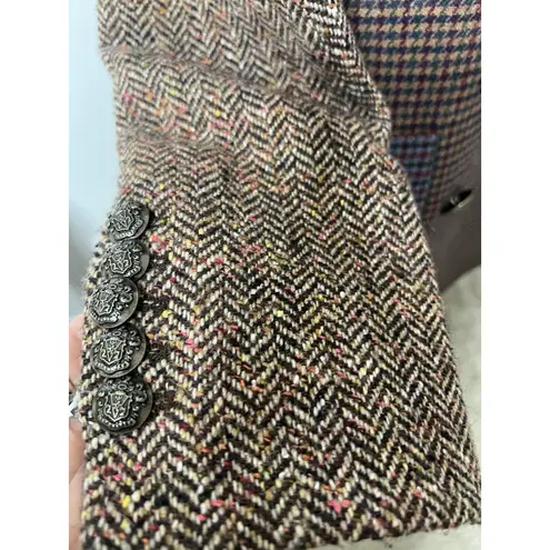 Veronica Beard FAUSTINE Patchwork Dickey Houndstooth Jacket Sz 2 $650