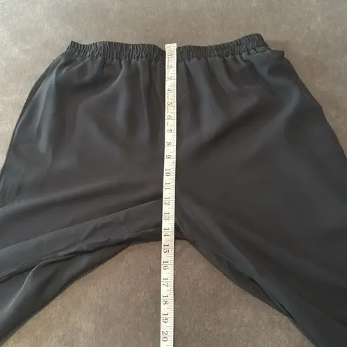 Women’s Black Chiffon 3 Piece Formal Pants Suit Ribbon Detail Size 16 NEW