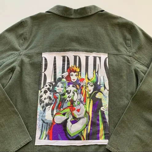 Via Penny Lane Reworked Apparel | Disney Villain Baddies Green Denim Jacket 1X - Image 8