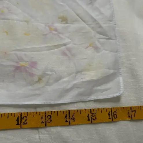 White pastel sheer butterfly print bandana 0812