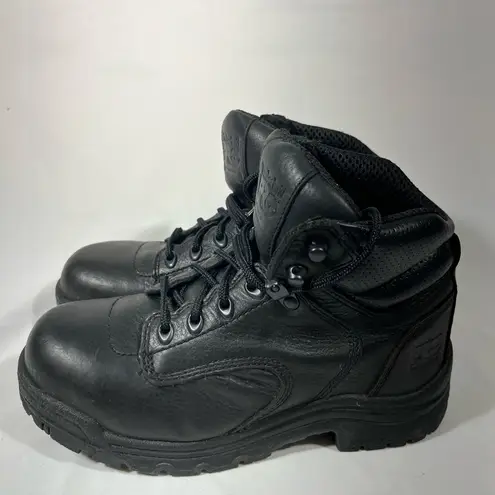 TIMBERLAND PRO TITIAN WOMEN WORK BOOT STEEL TOE SAFETY LEATHER 7W BLACK NEW Size undefined