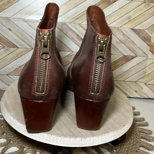 Kork-Ease Kork Ease Brown Leather Kissel Ankle Boots Wrinkle Lagenlook Comfy