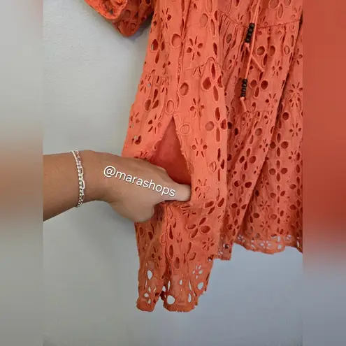 Kinga Csilla The Medina Broderie Anglaise Lace Liberty Orange Mini Size undefined