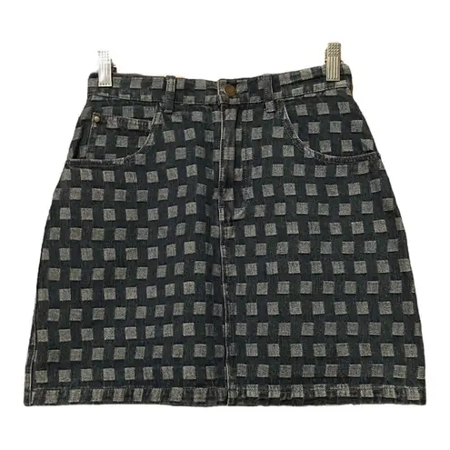 Molly Bracken Denim Printed Mini Skirt