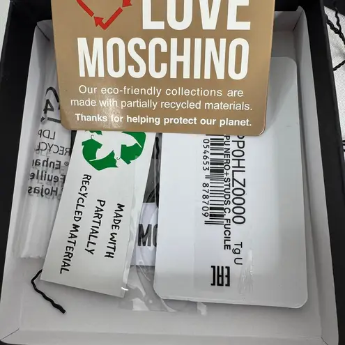 Love moschino Studded Quilted Black Cardholder