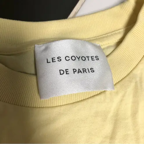 Les Coyotes De Paris Long Sleeve Pale Yellow Graphic T