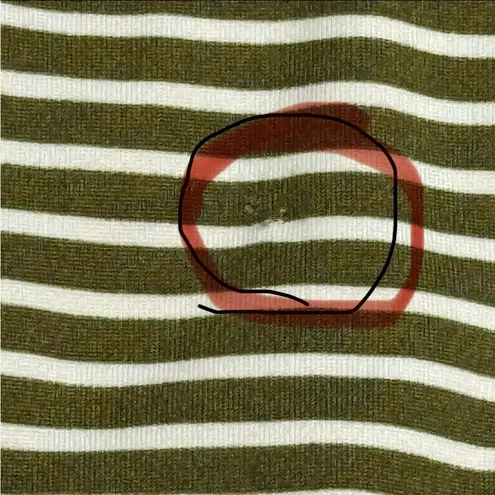 C’EST LA VIE Striped Green and White Maxi Dress L Size L