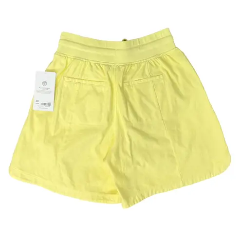 Athleta  Yellow Farallon Elastic Waist Drawstring Midi Shorts size S NEW Tags - Image 4