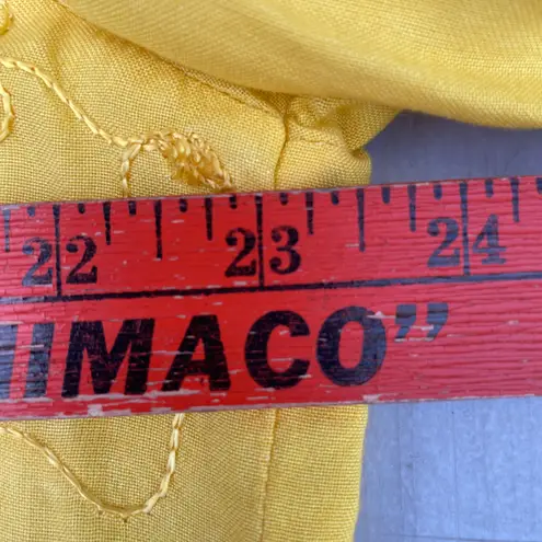 Laffaire Vintage Yellow Funky Seashell Embellished Button Up T-shirt