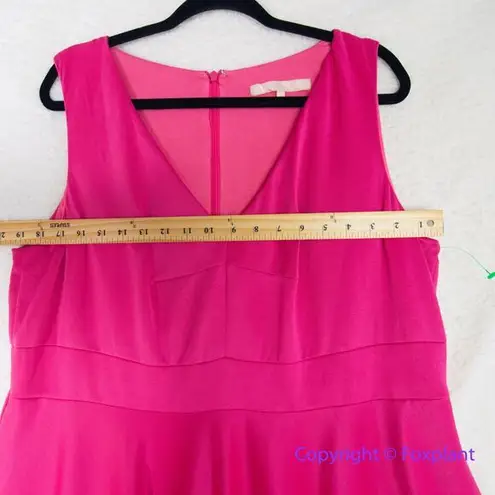 Hutch Barbiecore hot pink sleeveless fit and flare scuba dress, size 1X