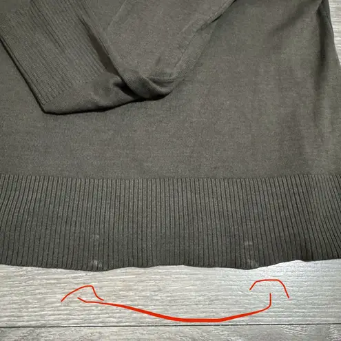 Ann Taylor  Loft Silk Blend Dark Green Turtleneck Casual Stretchy Sweater Size L