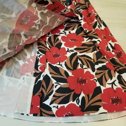 Kate Spade {0}  poppy field wrap skirt linen blend