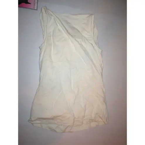 New NWT Womens Marika Bra Top Tank Yoga Pilates XS Off White Shape Tummy Control