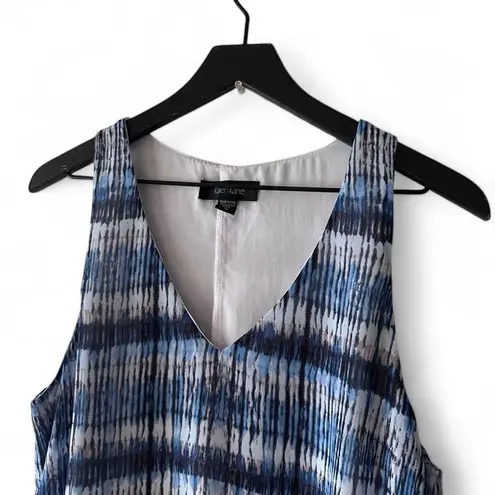 Karen Kane Blue Print Layered Hem Sleeveless Tank Top Women’s M