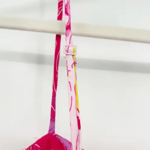 SOMETHING NEW Womens Tropical Floral Print Resortwear Crop Cami Top Size L Pink Size L