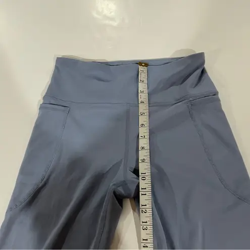 Joy Lab Light Blue High Rise Perforated Cropped Leggings Size M