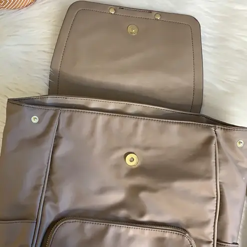 tutilo new york • nylon backpack adjustable straps Tan