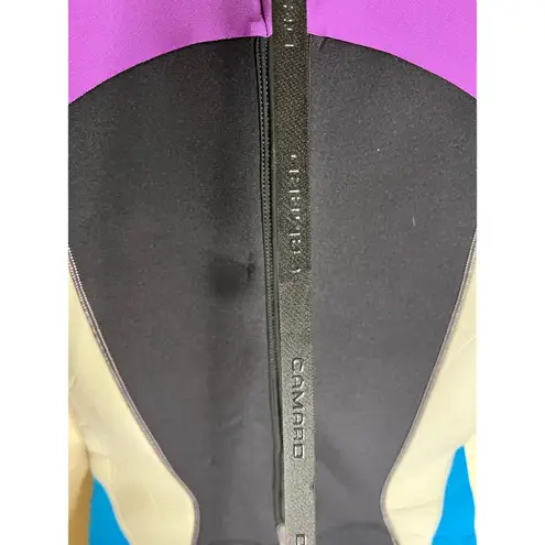 Camaro Breaker Wetsuit – Black/Purple/Turquoise – Size 40 (Medium) – GUC Blue