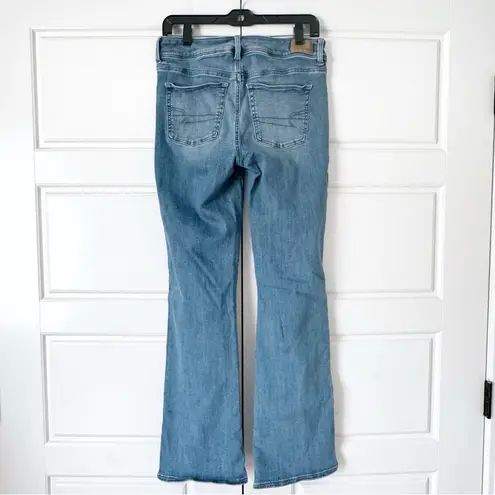 American Eagle Womens Kick Boot Jeans 8 Bootcut Light Wash Stretch Western