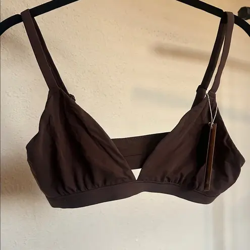 SKIMS  Fits Everybody Triangle Bralette‎ cocoa size M NWT