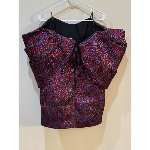 River Island Bow Detail Off the Shoulder Minidress Size 12 Cocktail Party