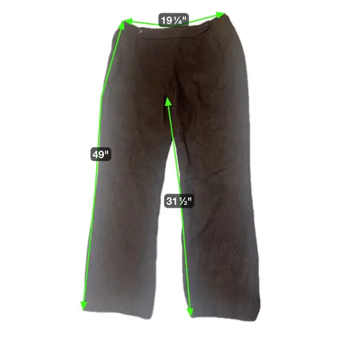 Carlisle Angora Wool Blend Trousers Wide Leg Dress Pants Womens Brown Size 16