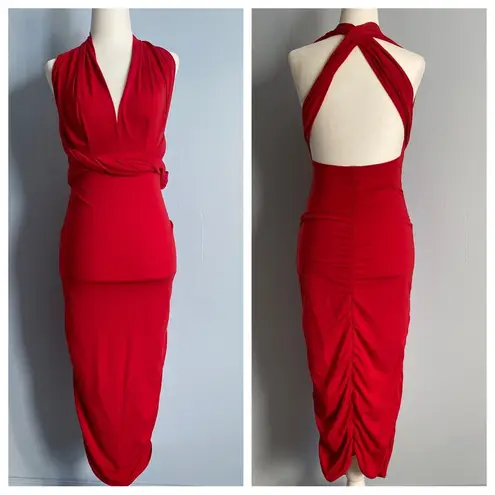 Moda Red International Multi Style Dress