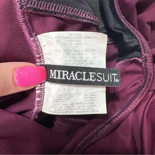 MiracleSuit  Women’s Burgundy Megan Slimming One Piece Modest Swimsuit 14