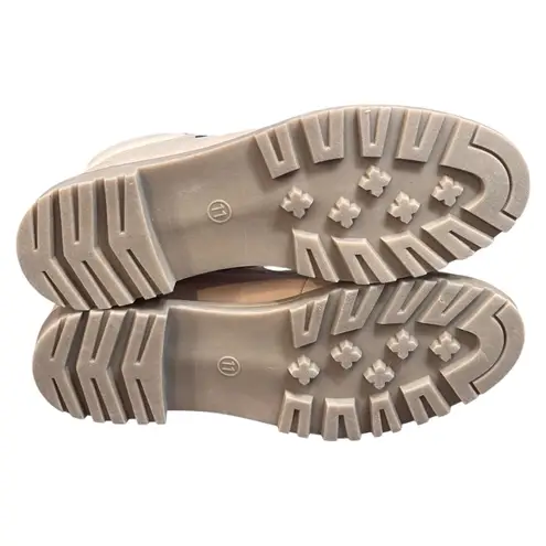 Universal Threads Universal Thread Tan Tully Combat Faux Leather Ankle Booties Women Sz 11 US NWT