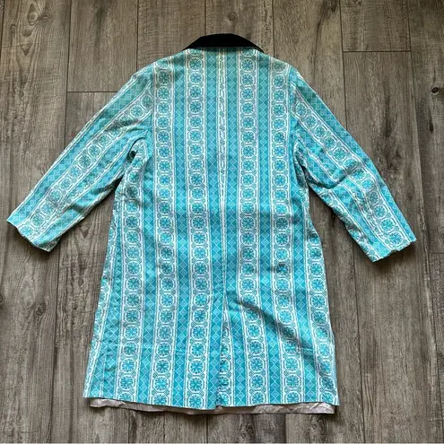 Vintage 1960s mod snowflake cocoon coat Size L