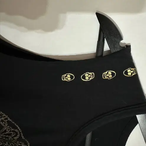 Generation Love Black Skull Tank 100% Pima Cotton Edgy Graphic Size Medium