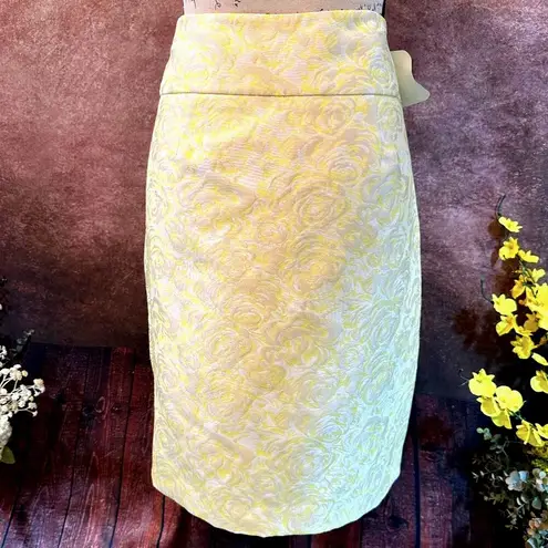 Magaschoni Jacquard Pleated Skirt Buttercup Combo Size 10