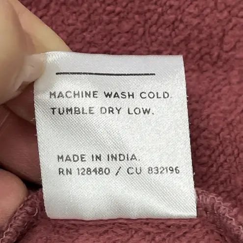 Pact Full Zip Hoodie Women’s XL Dusty Rose Organic Cotton Sustainable Athletic