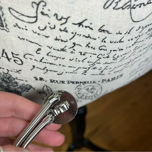 Vintage Thin Slinky Silver Disk Retro Disco Belt Size S/M