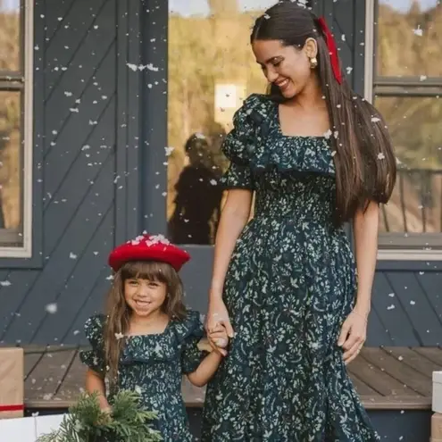 💕IVY CITY CO💕 Gracie Dress ~ Holly Print XXS NWT Green