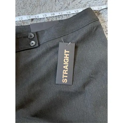 Lane Bryant NWT  grey work pants smart stretch straight pants size 22