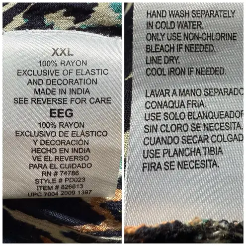 Bila Maxi Dress XXL Asymmetrical Flowy Crochet Gypsy Boho Hippie Cottage 2XL