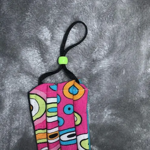 Handmade Fabric Face Mask Pink Multi