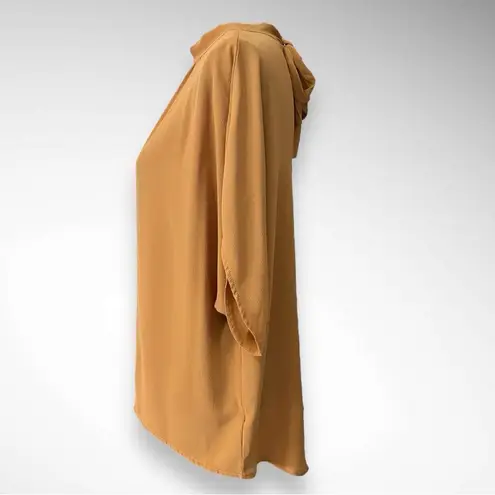 EMERY ROSE Women's Brown Tie Back Batwing Sleeve High