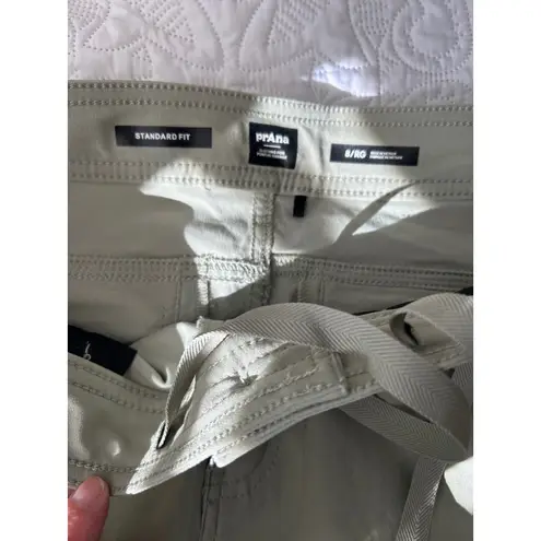prAna Women's Standard Fit Halle Cargo Pants Size 8 Reg Khaki Jogger Style