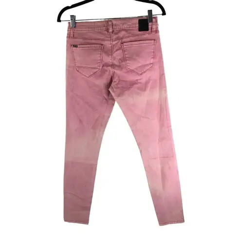 This City Womens Pink Faded Skinny Jeans Goth Punk Rock Size 26