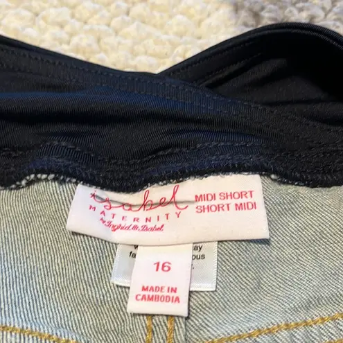 Isabel Maternity New Jean Midi Short Size 16