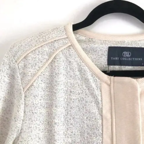 Tart Collections Jacket Shacket M Hale Boucle Tweed Terry Cloth Off White Pocket Size M