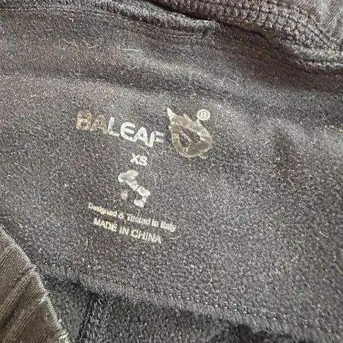 Baleaf Black Zip Ankle Warm Running TIghts Leggings Size XS