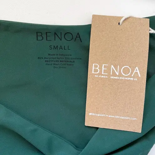 Benoa Swim Celma Bikini Bottom Fern Green Medium Rise Cheeky Small NWT