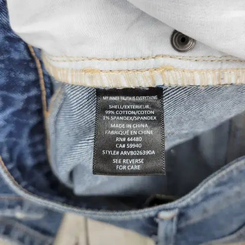 AFRM Kayne Distressed Flare Jeans In Medium Sunland Wash 28 Blue