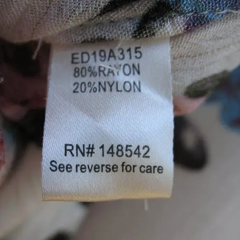 Aratta Silent Journey Floral Sequin Top Blouse Size L