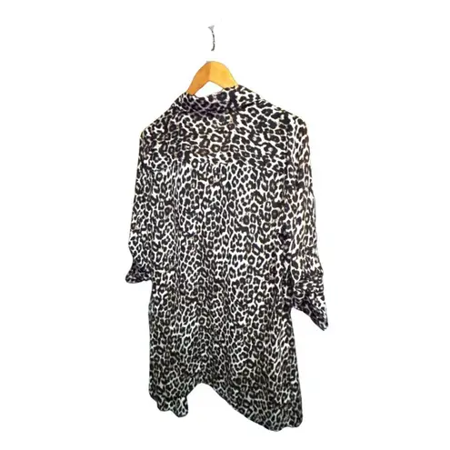 Melissa Paige Melissa Page Cheetah Print Midi Dress Medium