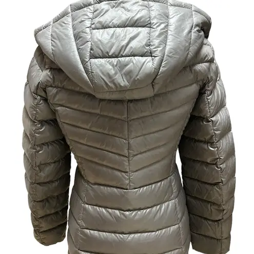 Cole Haan  Signature Puffer Jacket Womens XS Gray Quilted Down Coat