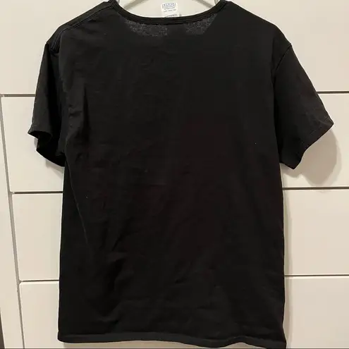 Las Vegas Embellished Black Graphic T Shirt Size M